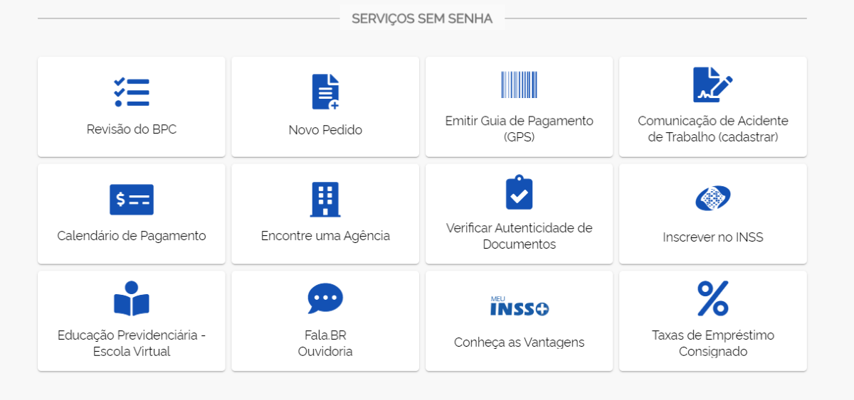 Solicitação online da aposentadoria do Inss Imagem: Portal Gov br