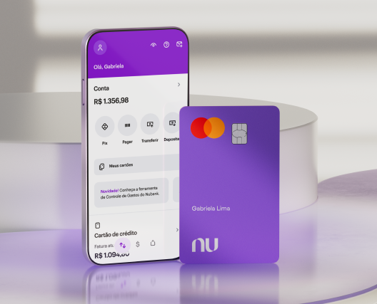 Cartão de crédito e investimentos Nubank